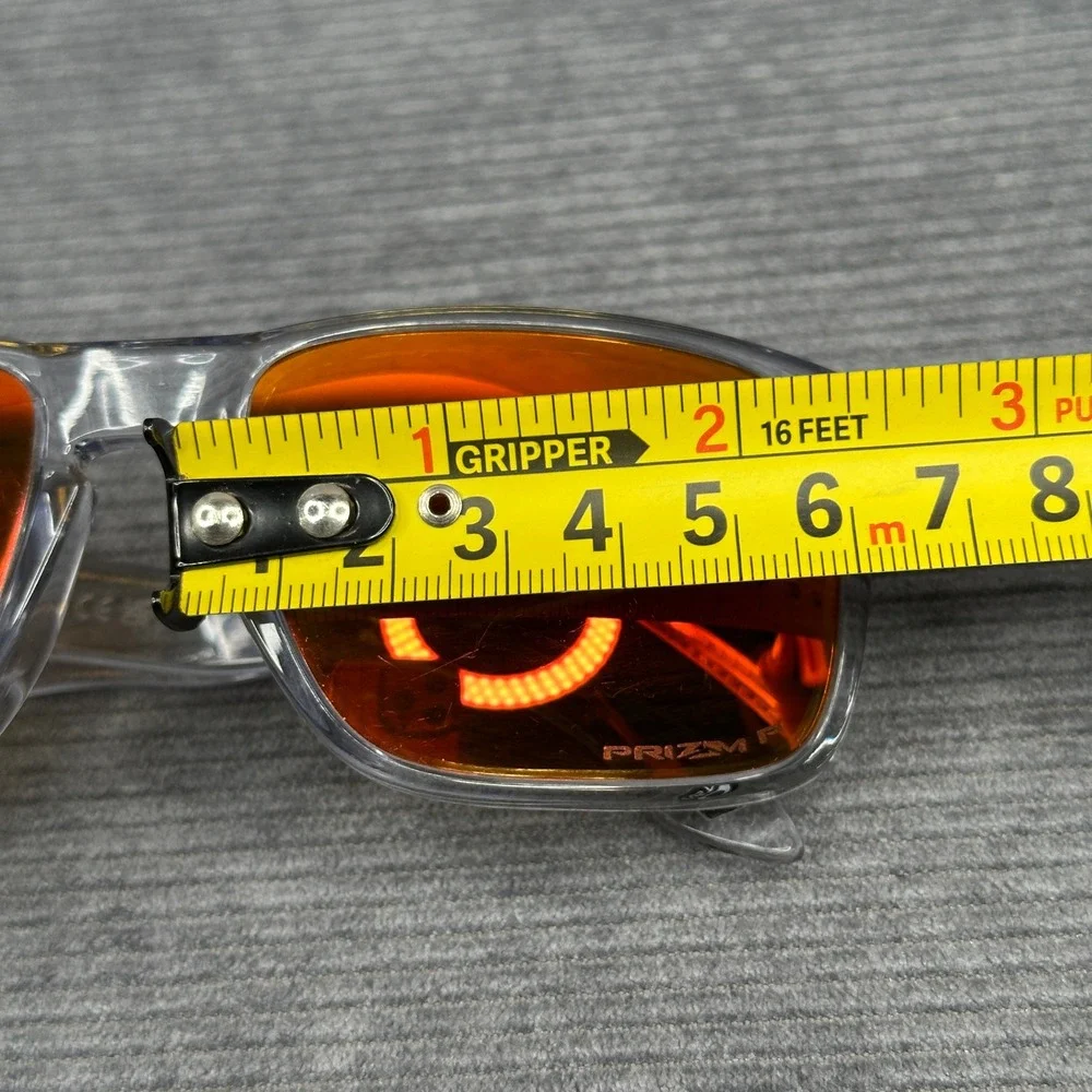 Oakley Holbrook Clear Frame Prizm Ruby Polarized Sunglasses OO9102-E255
